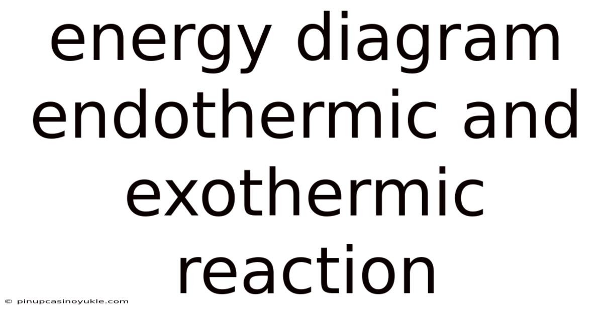 Energy Diagram Endothermic And Exothermic Reaction
