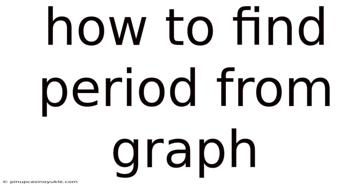 How To Find Period From Graph