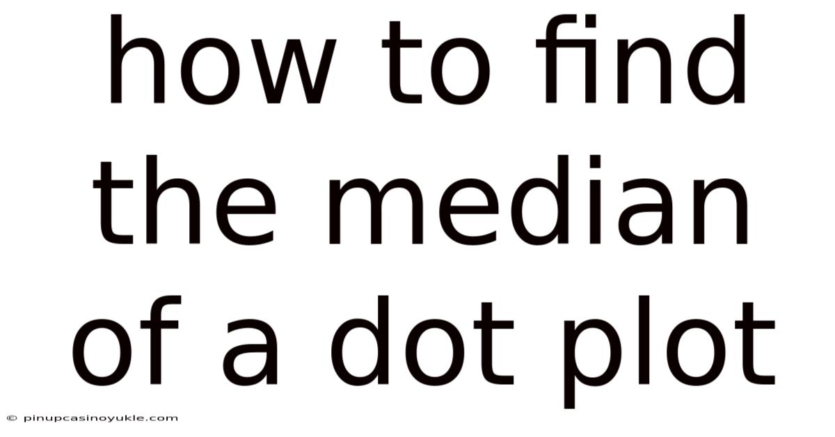 How To Find The Median Of A Dot Plot