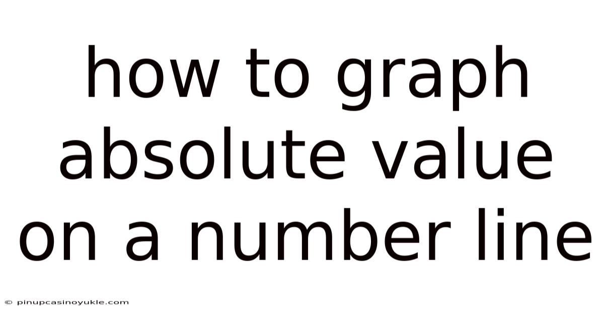 How To Graph Absolute Value On A Number Line