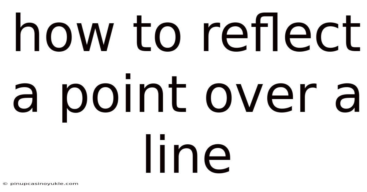 How To Reflect A Point Over A Line