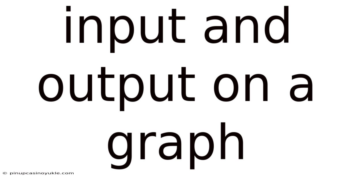 Input And Output On A Graph