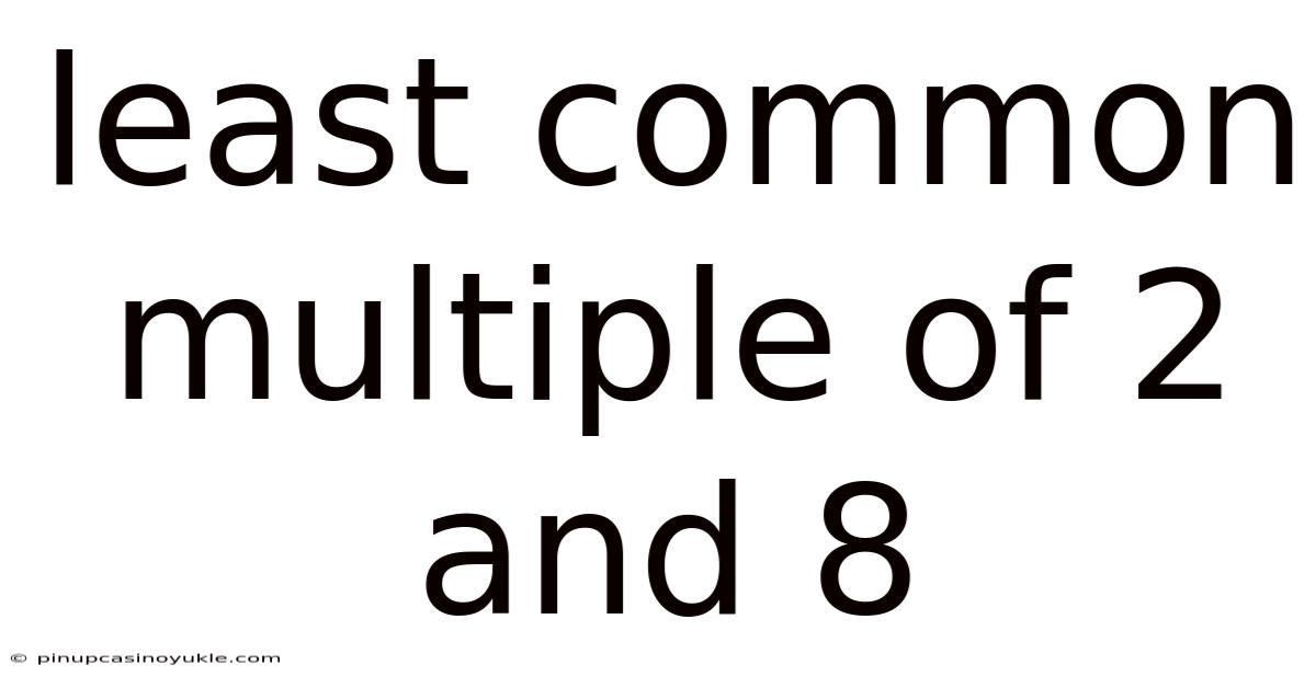 Least Common Multiple Of 2 And 8