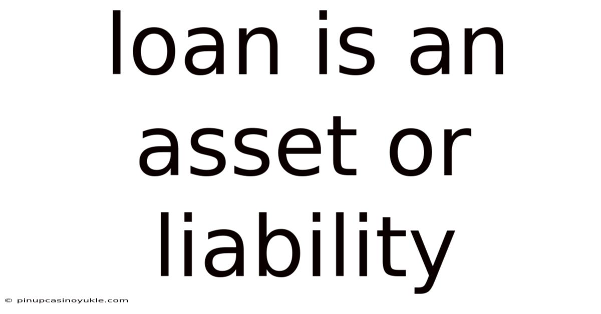 Loan Is An Asset Or Liability