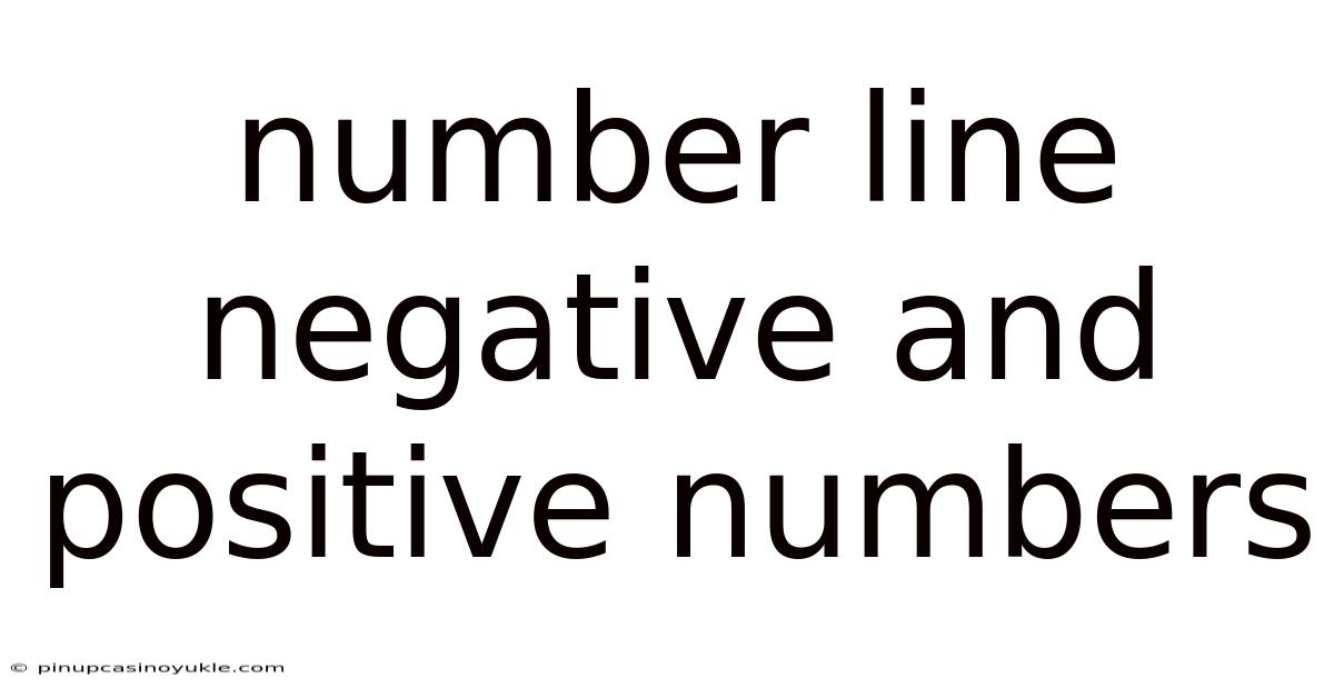 Number Line Negative And Positive Numbers