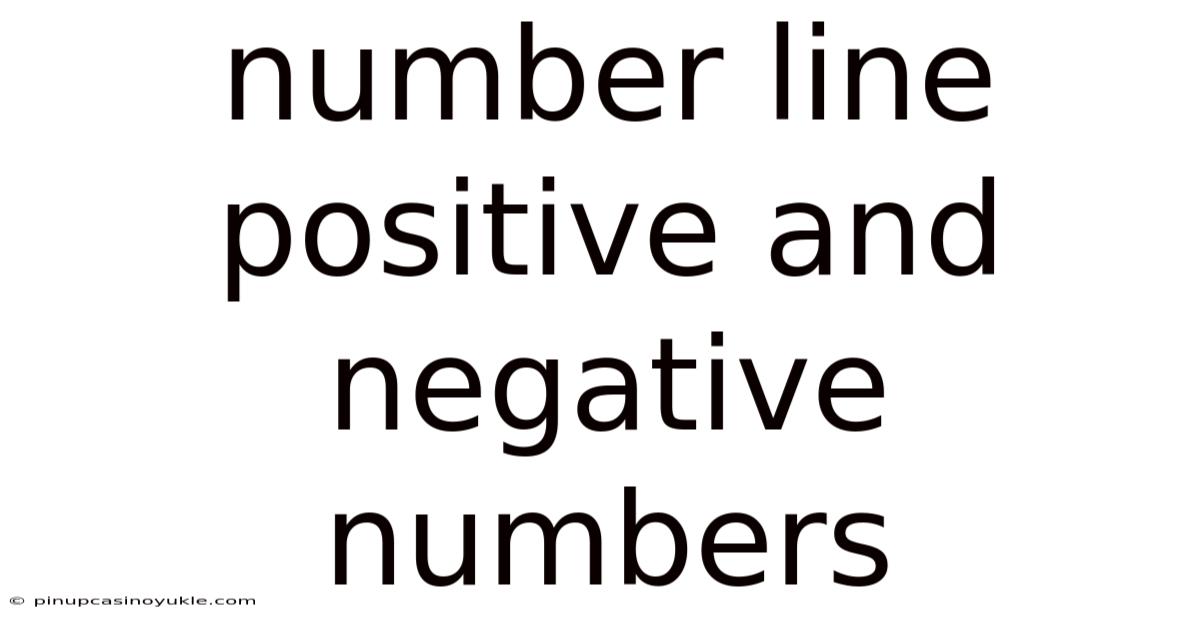Number Line Positive And Negative Numbers
