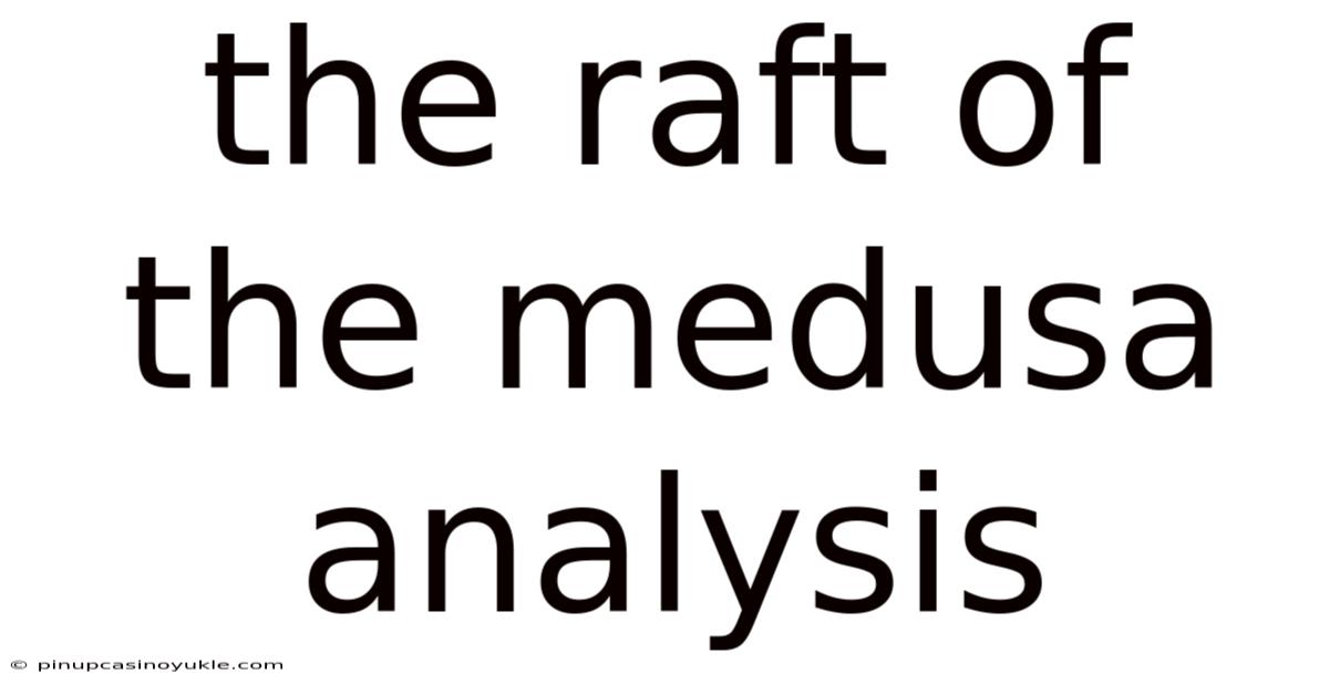 The Raft Of The Medusa Analysis