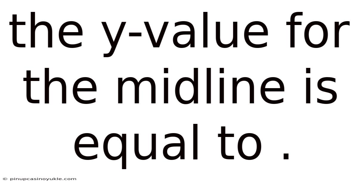 The Y-value For The Midline Is Equal To .