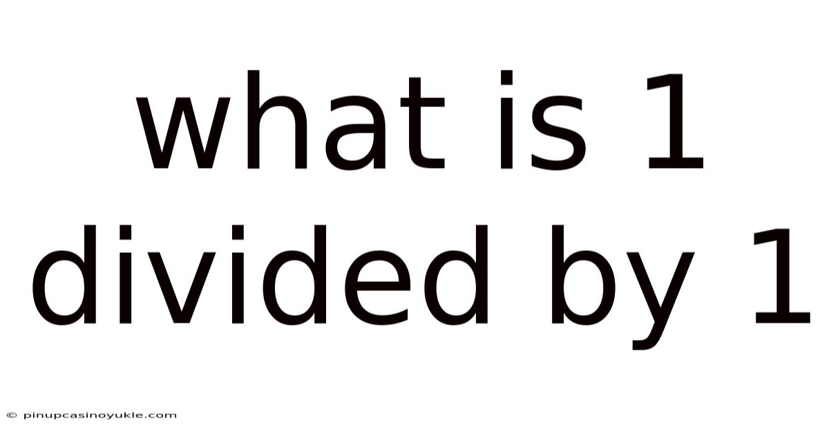 What Is 1 Divided By 1