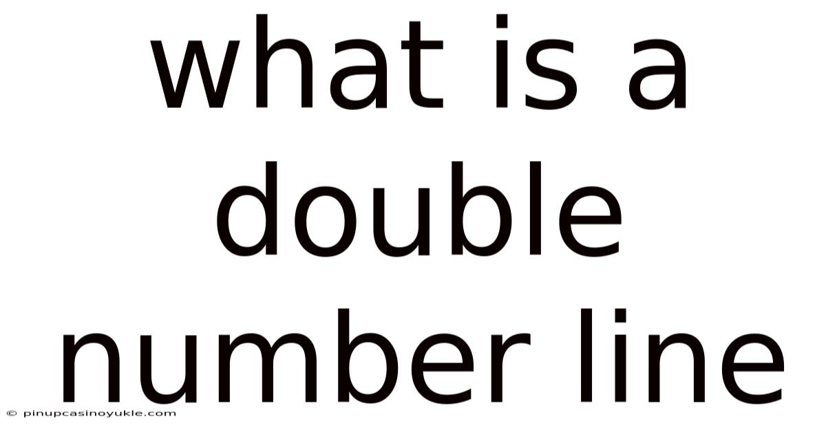 What Is A Double Number Line
