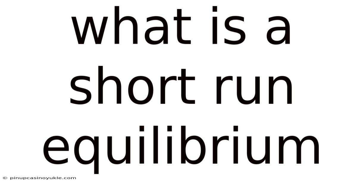 What Is A Short Run Equilibrium