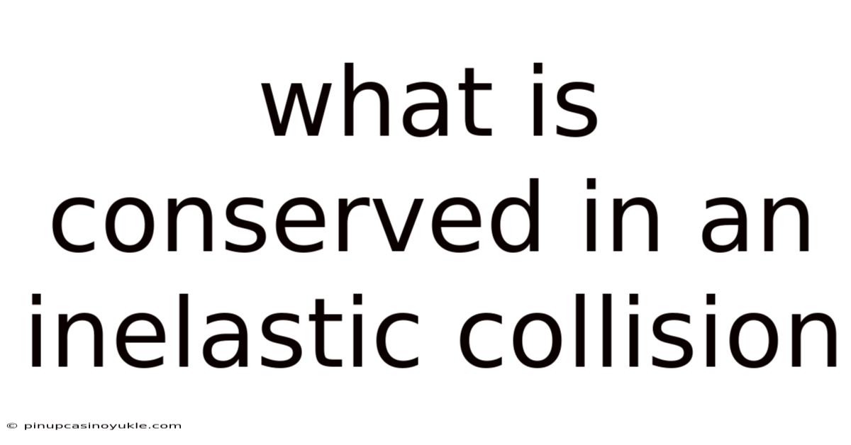 What Is Conserved In An Inelastic Collision