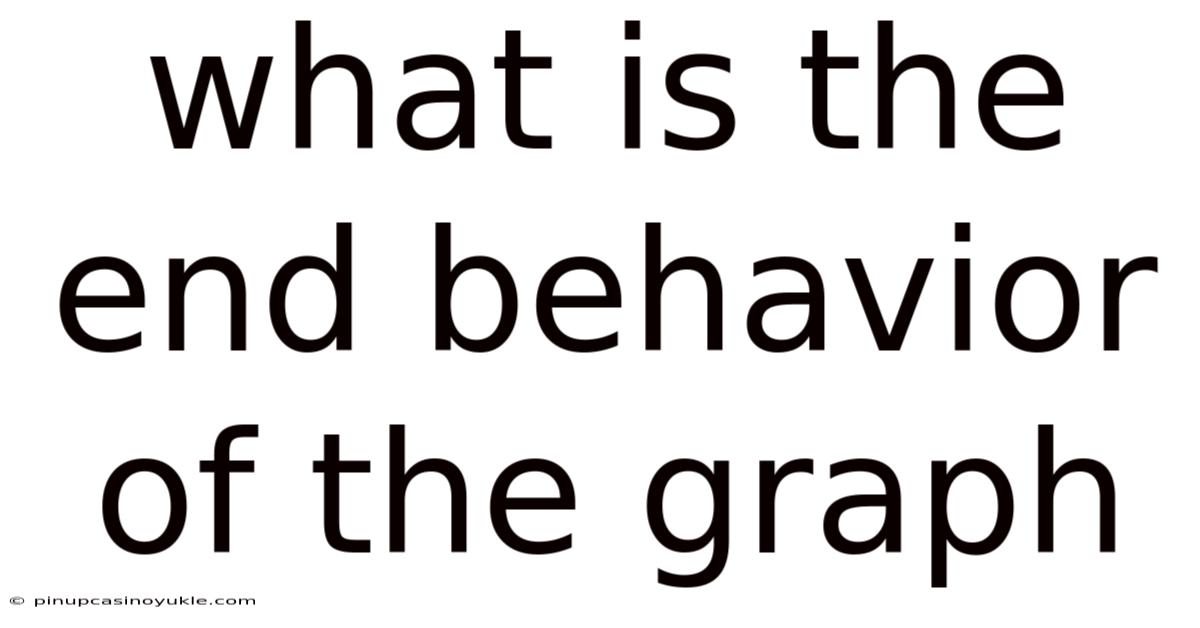 What Is The End Behavior Of The Graph