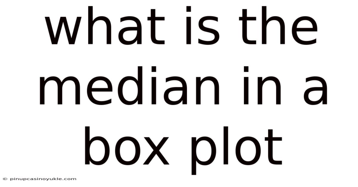 What Is The Median In A Box Plot