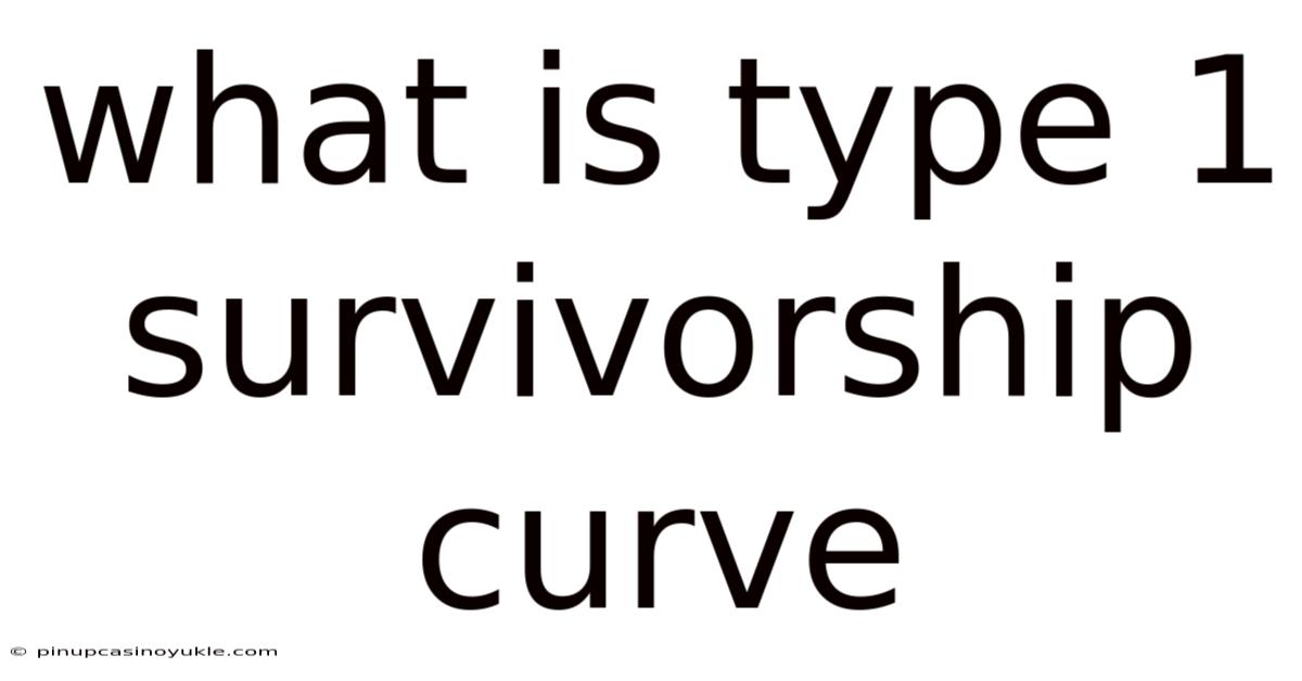 What Is Type 1 Survivorship Curve